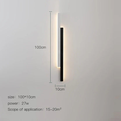 DecorBites™ LED Black Wall Lamp for Modern Living Room, Bedroom, Bar & Corridor