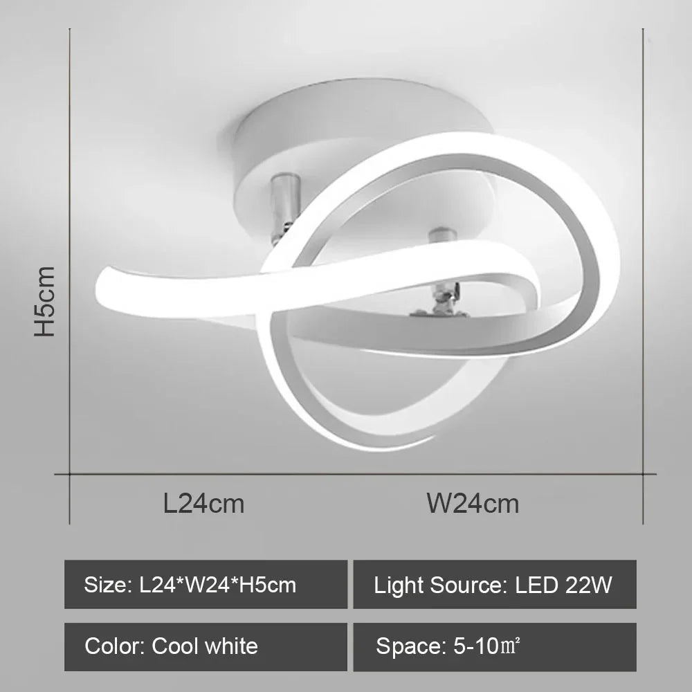 DecorBites™ LED Ceiling Lights: Modern Shade for Home & Living Room Lighting