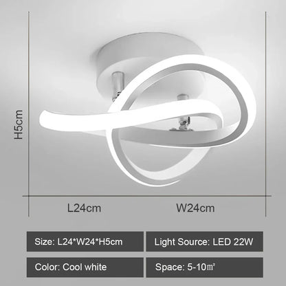 DecorBites™ LED Ceiling Lights: Modern Shade for Home & Living Room Lighting