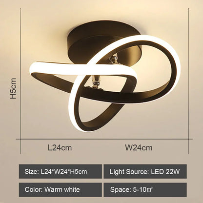 DecorBites™ LED Ceiling Lights: Modern Shade for Home & Living Room Lighting