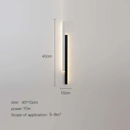DecorBites™ LED Black Wall Lamp for Modern Living Room, Bedroom, Bar & Corridor