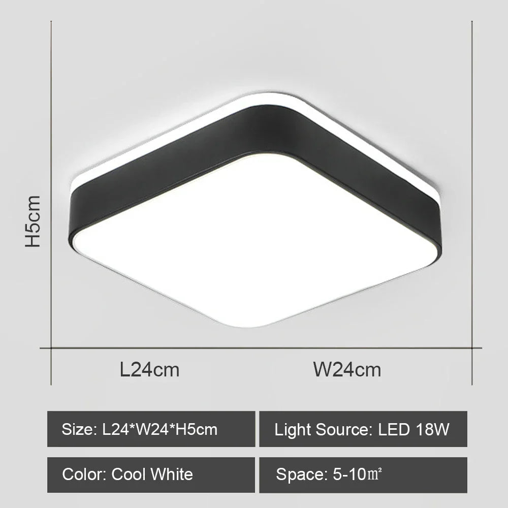 DecorBites™ LED Ceiling Lights: Modern Shade for Home & Living Room Lighting
