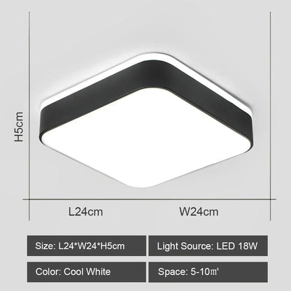 DecorBites™ LED Ceiling Lights: Modern Shade for Home & Living Room Lighting