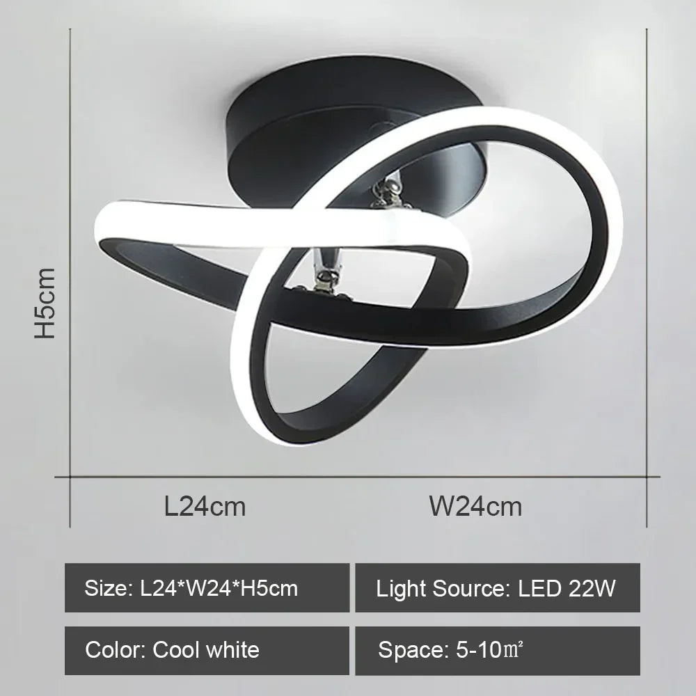 DecorBites™ LED Ceiling Lights: Modern Shade for Home & Living Room Lighting