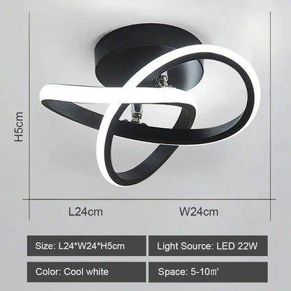 DecorBites™ LED Ceiling Lights: Modern Shade for Home & Living Room Lighting