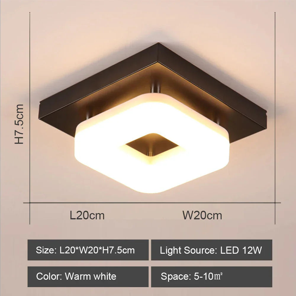 DecorBites™ LED Ceiling Lights: Modern Shade for Home & Living Room Lighting