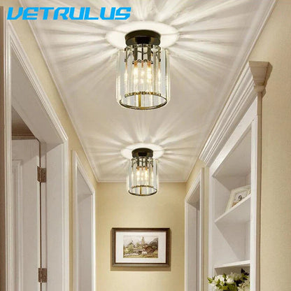 DecorBites™ Crystal LED Ceiling Light Chandelier for Bedroom Living Room Dining Room