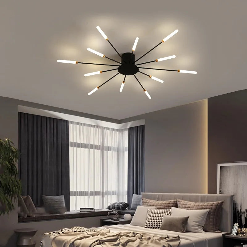 Black Fireworks Ceiling Light