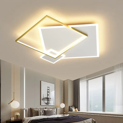 ثريا DecorBites™ LED باللون الأسود الذهبي: إضاءة ذكية حديثة لغرفة المعيشة وغرفة الطعام وغرفة النوم وغرفة الأطفال