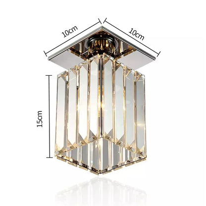 DecorBites™ Crystal Ceiling Chandelier: Minimalist Luxury Lighting for Home, Hotel, Balcony, Corridor