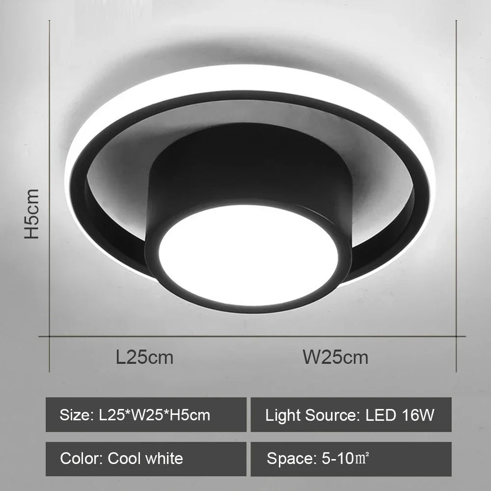DecorBites™ LED Ceiling Lights: Modern Shade for Home & Living Room Lighting
