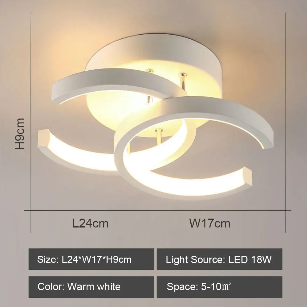 DecorBites™ LED Ceiling Lights: Modern Shade for Home & Living Room Lighting