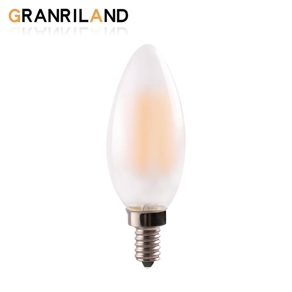 Bombilla LED Llama Decorbites™ E12 E14 C35 Vela Retro Filamento 4W 6W Regulable Blanco Cálido
