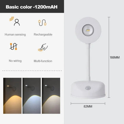 USB Rechargeable Wireless Dimmable Wall Light