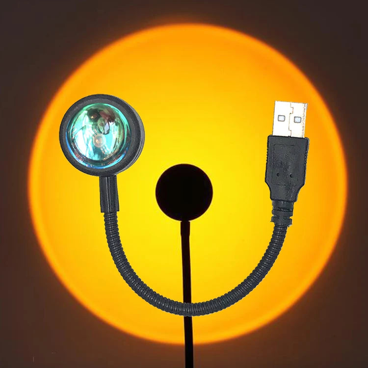 USB Sunset Lamp for Room Decor