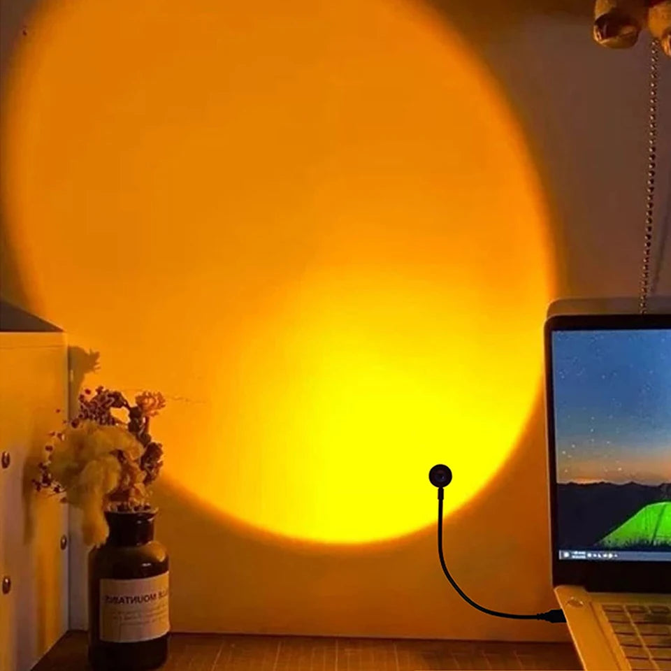 USB Sunset Lamp for Room Decor