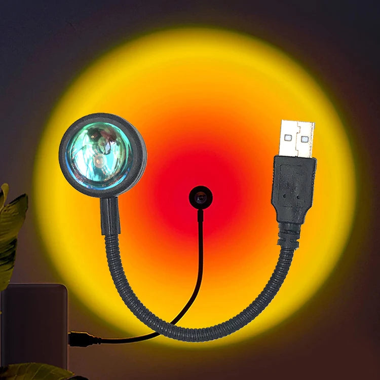 USB Sunset Lamp for Room Decor