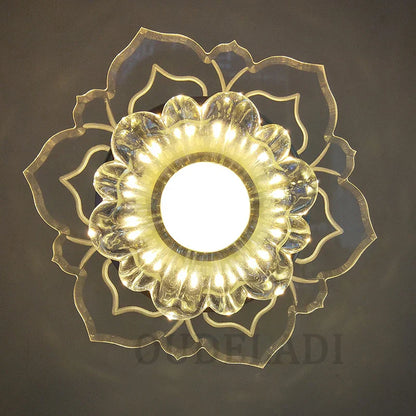 DecorBites™ Crystal Flower Spotlight - LED Ceiling Light for Home Living Room Décor