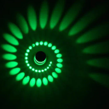 DecorBites™ مصباح حائط LED حلزوني من الألومنيوم لغرفة النوم وغرفة المعيشة