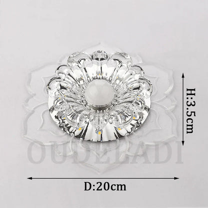 DecorBites™ Crystal Flower Spotlight - LED Ceiling Light for Home Living Room Décor
