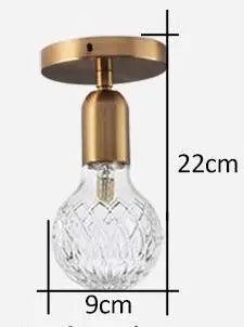 DecorBites™ Brass Pendant Lamp for Dining Bedroom Living Room Wall Light