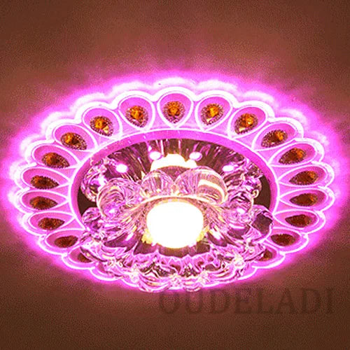DecorBites™‎ مصباح سقف LED من الكريستال والزجاج للديكور المنزلي
