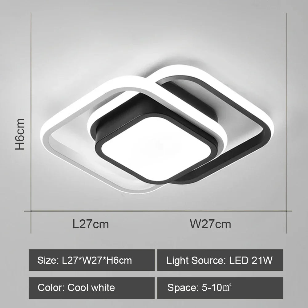 DecorBites™ LED Ceiling Lights: Modern Shade for Home & Living Room Lighting