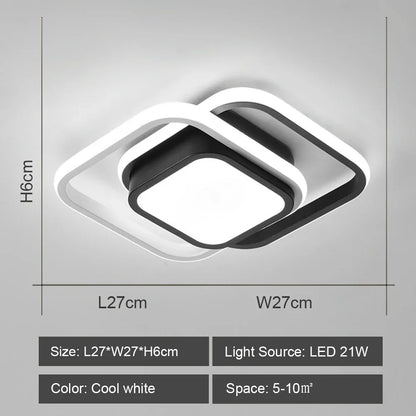 DecorBites™ LED Ceiling Lights: Modern Shade for Home & Living Room Lighting