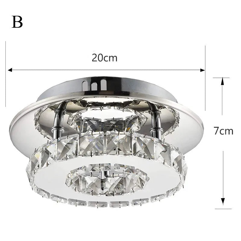 Lámparas de techo LED de cristal DecorBites™: Iluminación interior moderna y lujosa para salas de estar y pasillos