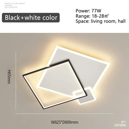 ثريا DecorBites™ LED باللون الأسود الذهبي: إضاءة ذكية حديثة لغرفة المعيشة وغرفة الطعام وغرفة النوم وغرفة الأطفال