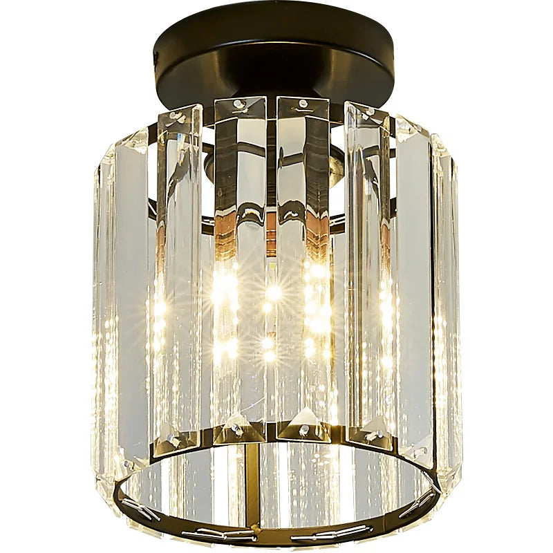 DecorBites™ Crystal Ceiling Chandelier: Minimalist Luxury Lighting for Home, Hotel, Balcony, Corridor