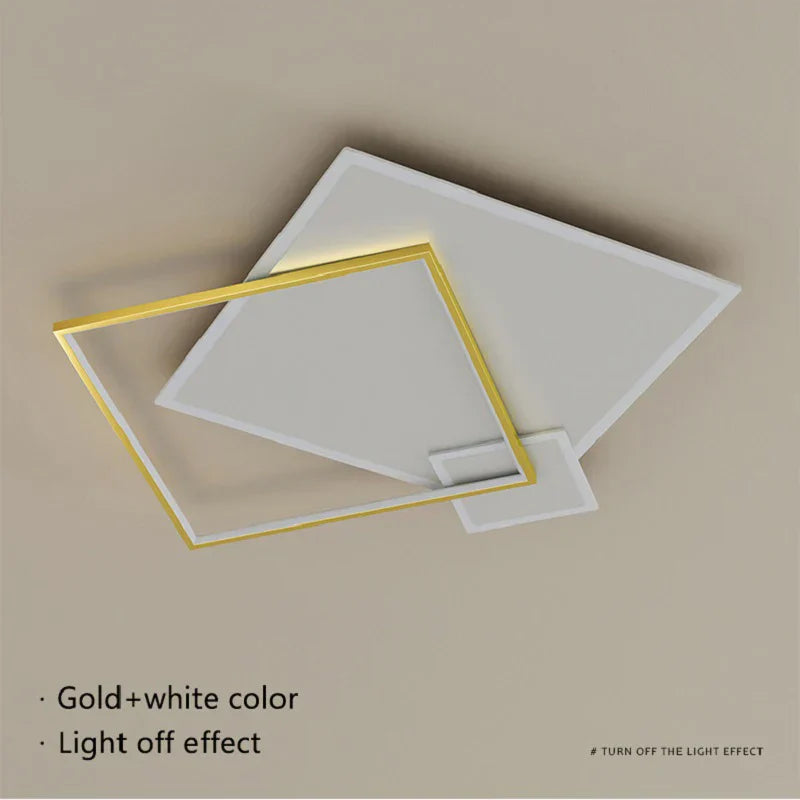 ثريا DecorBites™ LED باللون الأسود الذهبي: إضاءة ذكية حديثة لغرفة المعيشة وغرفة الطعام وغرفة النوم وغرفة الأطفال