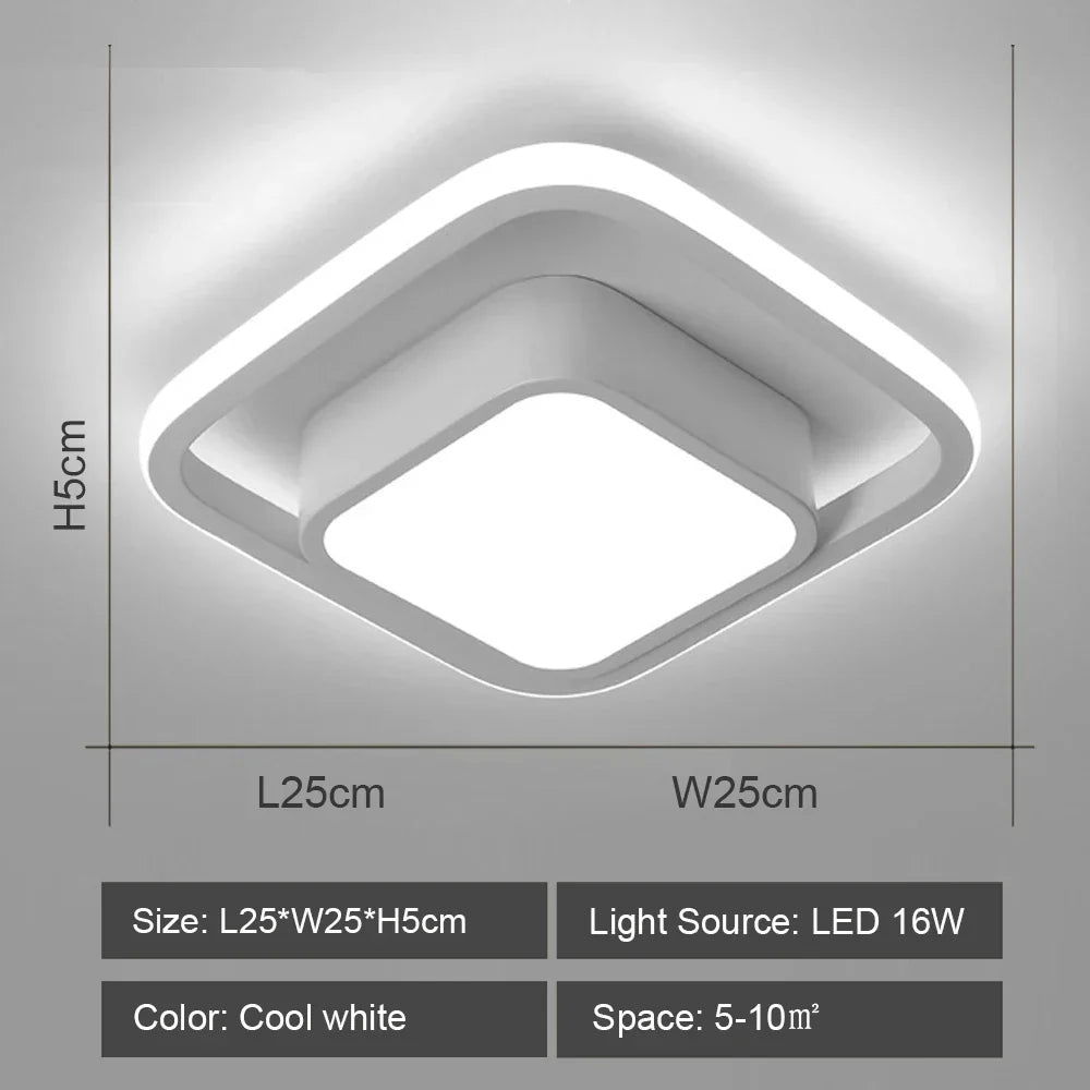 DecorBites™ LED Ceiling Lights: Modern Shade for Home & Living Room Lighting
