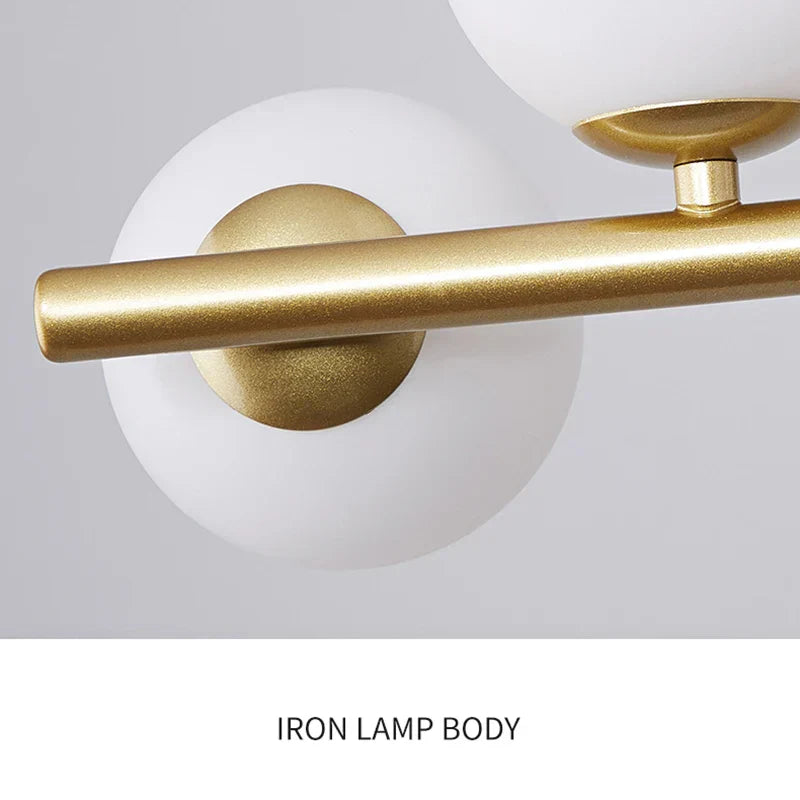 ثريا ديكوربايتس™ بتصميم نورديك باللون الأسود الذهبي لإضاءة غرفة الطعام والمطبخ والمعيشة وغرفة النوم