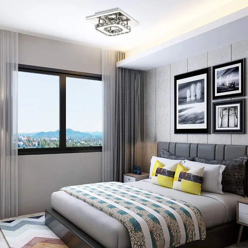 Lámparas de techo LED de cristal DecorBites™: Iluminación interior moderna y lujosa para salas de estar y pasillos