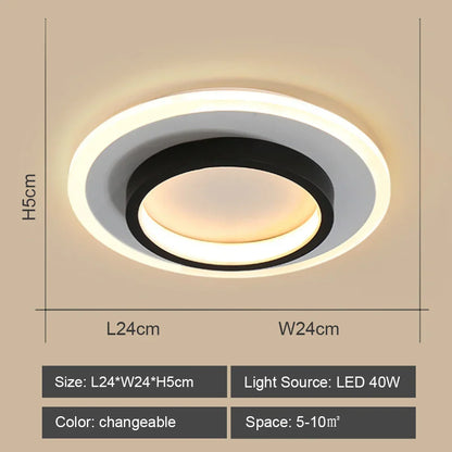 DecorBites™ LED Ceiling Lights: Modern Shade for Home & Living Room Lighting