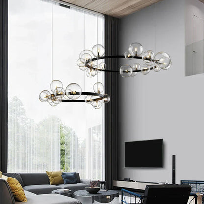 DecorBites™ Industrial Glass Pendant Chandelier Kitchen Dining Living Room Lighting