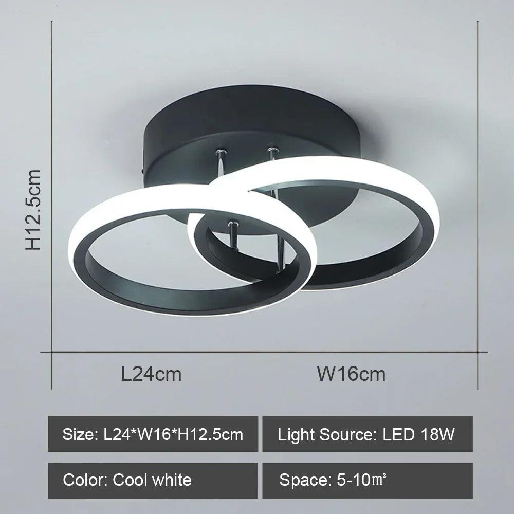 DecorBites™ LED Ceiling Lights: Modern Shade for Home & Living Room Lighting