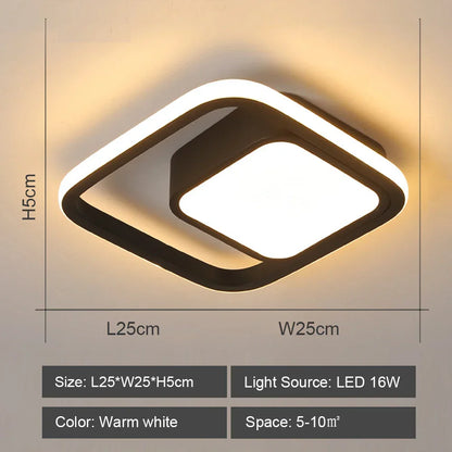 DecorBites™ LED Ceiling Lights: Modern Shade for Home & Living Room Lighting