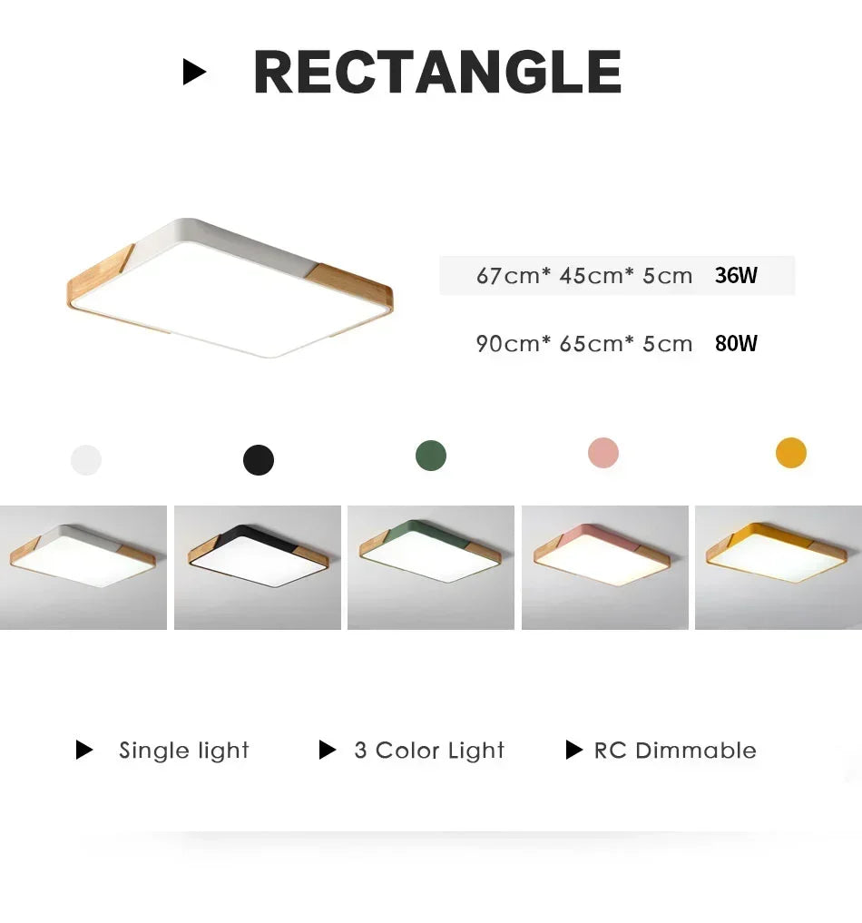 Ultra-Thin LED Ceiling Light Fixture