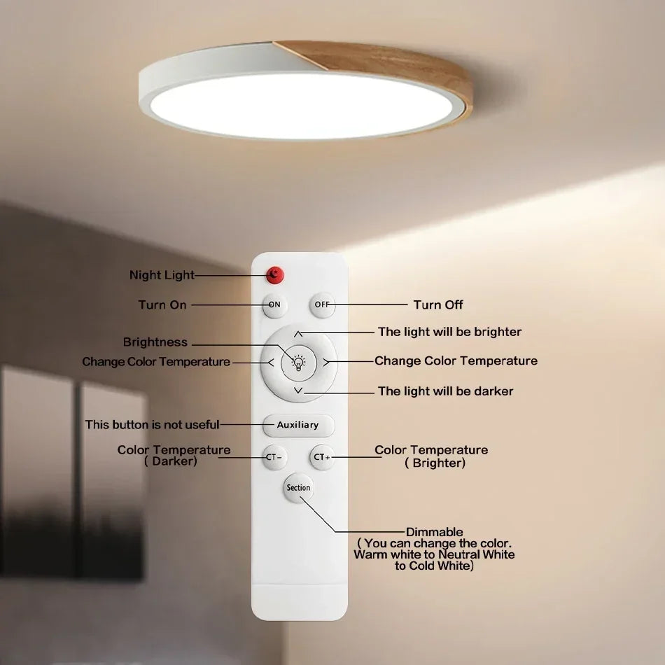 Ultra-Thin LED Ceiling Light Fixture