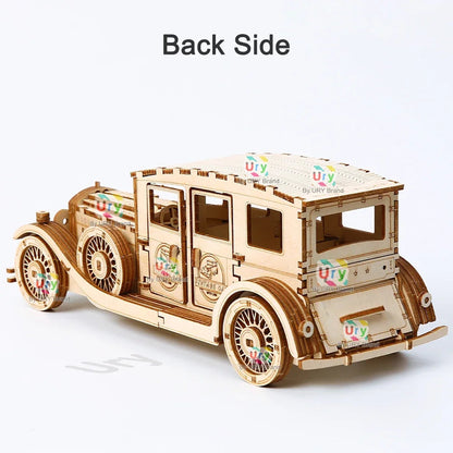 Ury 3D Vintage Wooden Car Puzzle