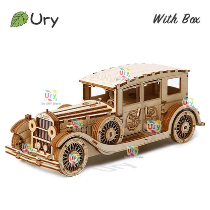 Ury 3D Vintage Wooden Car Puzzle