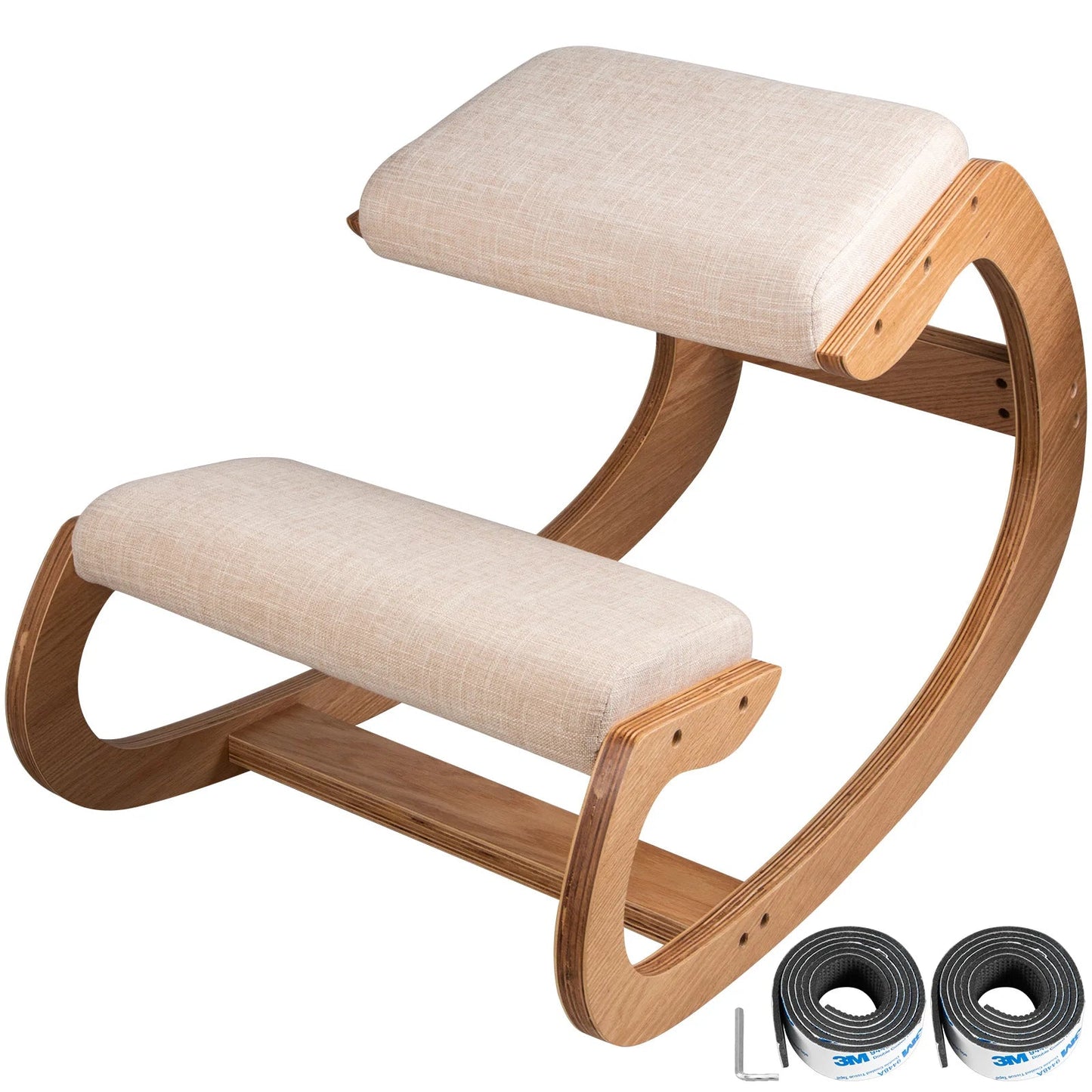 VEVOR Ergonomic Birch Kneeling Chair for Enhanced Comfort