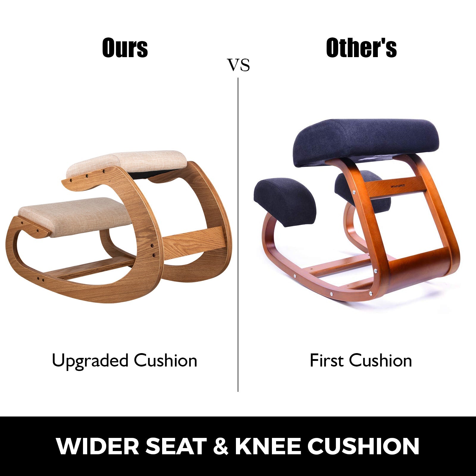 VEVOR Ergonomic Wood Kneeling Chair