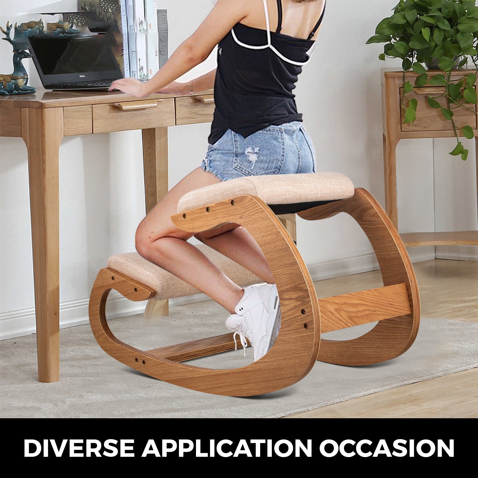 VEVOR Ergonomic Wood Kneeling Chair