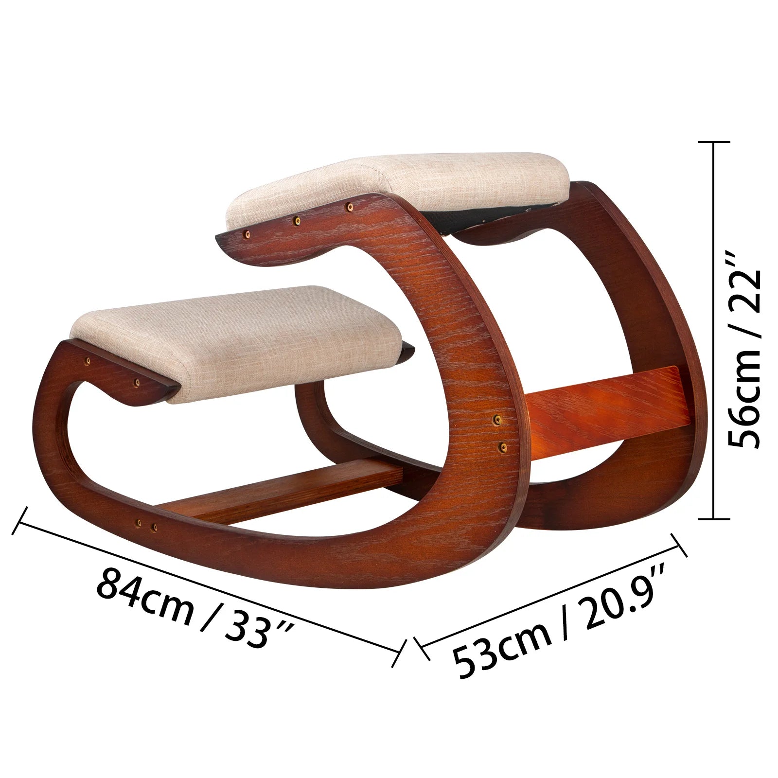 VEVOR Ergonomic Wood Kneeling Chair