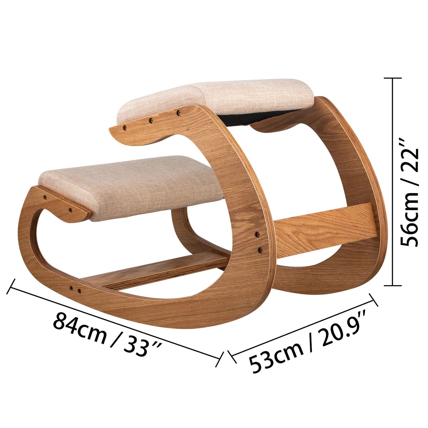 VEVOR Ergonomic Wood Kneeling Chair