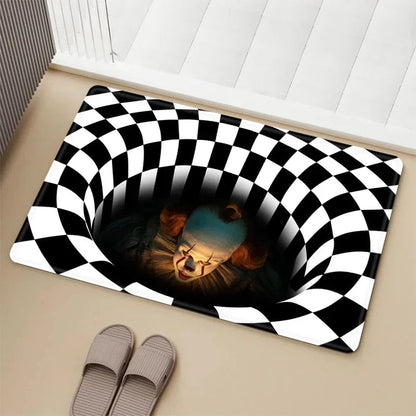 VIKAMA 3D Clown Halloween Floor Mat