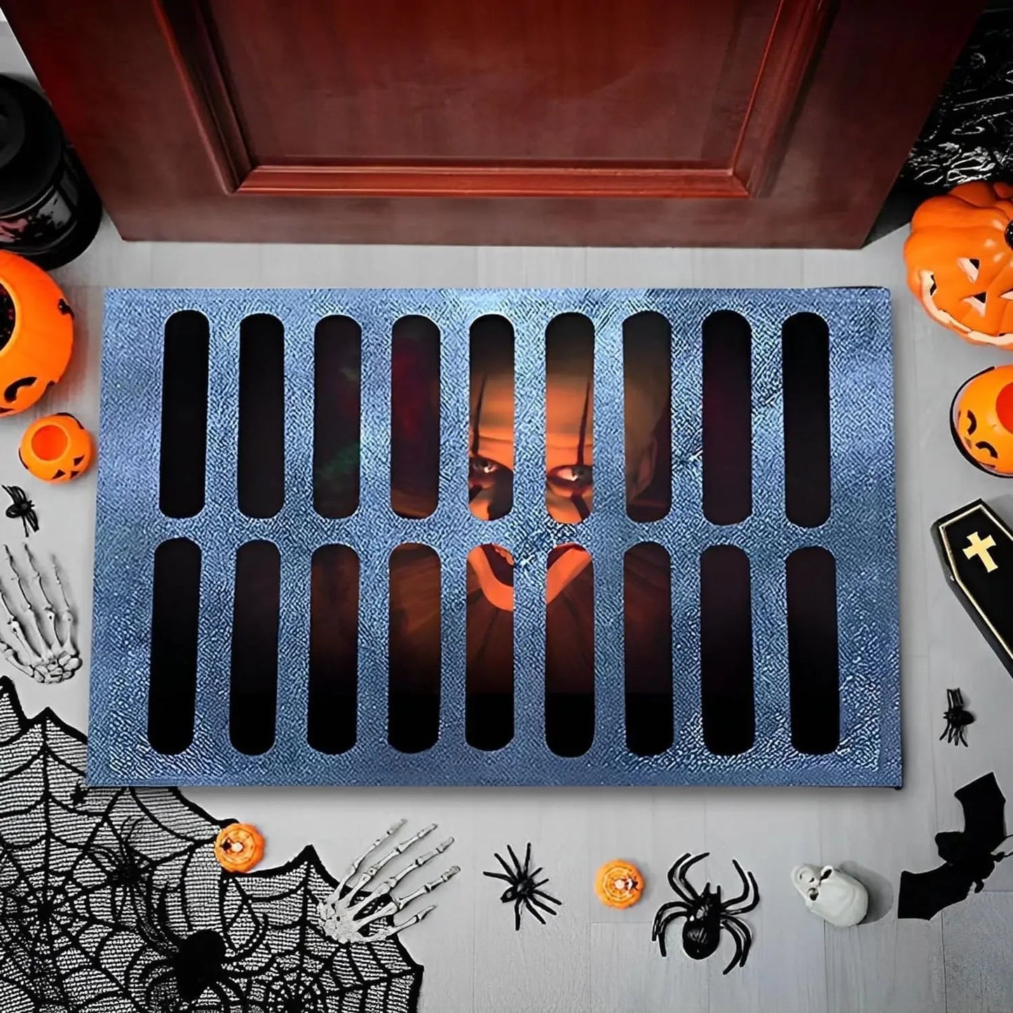 VIKAMA 3D Clown Halloween Floor Mat